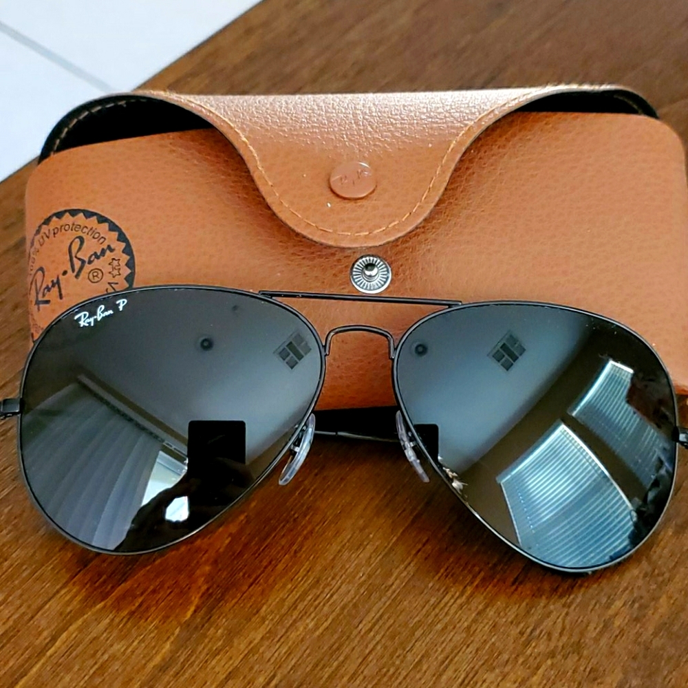 Ray Ban polarized large aviators